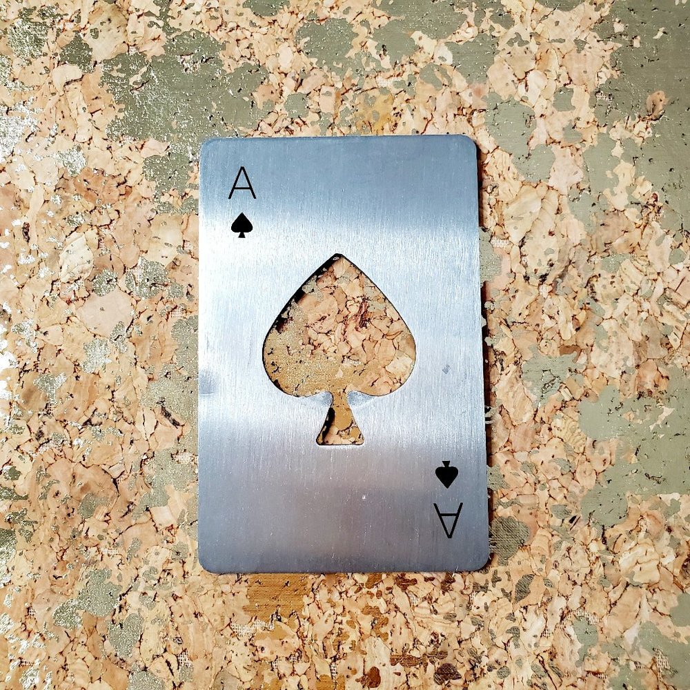 Silver Stainless Steel Ace Bottle Opener